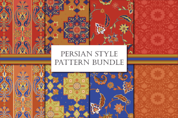 Download Persian Patterns, Seamless Pattern Pack - Pattern pack Collection