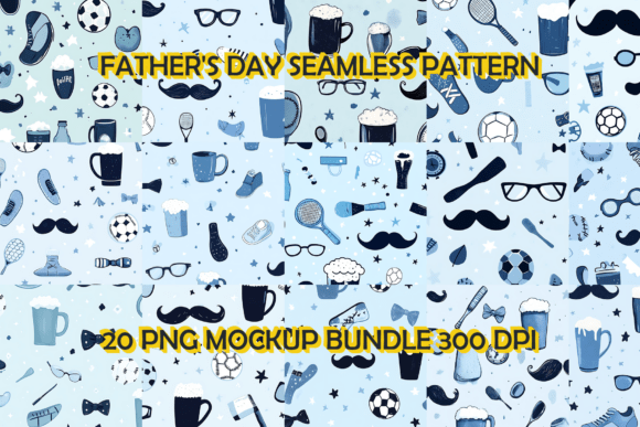 Download Father's Day Seamless Pattern Background Bundle - Father Collection