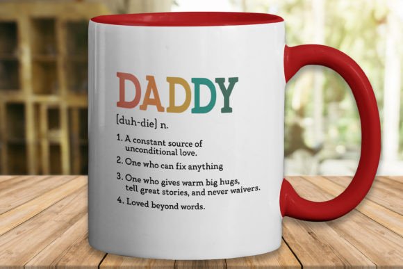 Download Father's Day SVG Design,Daddy (duh-die) - Father Collection