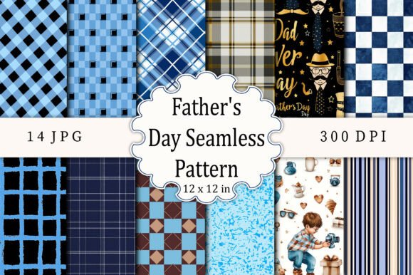 Download Father's Day Seamless Pattern - Father Collection