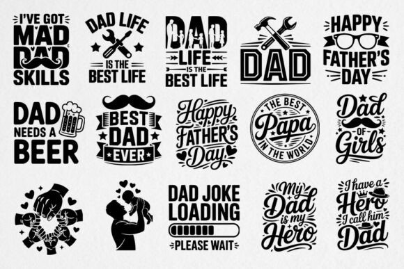 Download Father’s Day SVG Bundle Dad Quotes - Father Collection