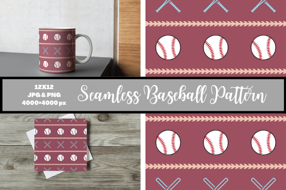 Download Seamless Baseball Pattern - Baseball pattern Collection