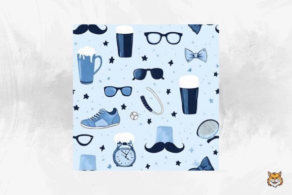 Download Father's Day Seamless Pattern - Father Collection