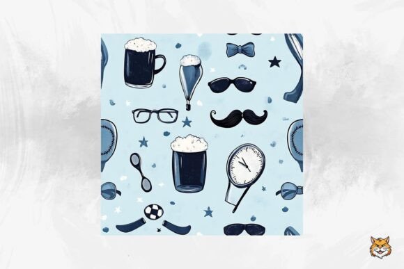 Download Father's Day Seamless Pattern - Father Collection