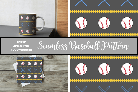 Download Seamless Baseball Pattern - Baseball pattern Collection