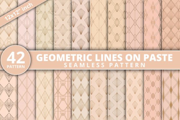 Download Geometric Line Seamless Patterns - Premium Bundle