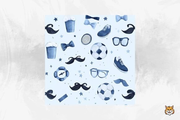Download Father's Day Seamless Pattern - Father Collection