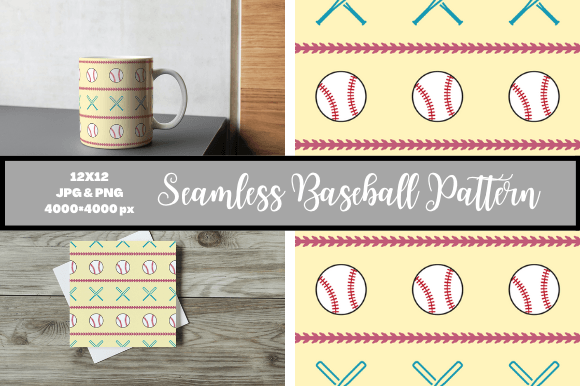 Download Seamless Baseball Pattern - Baseball pattern Collection